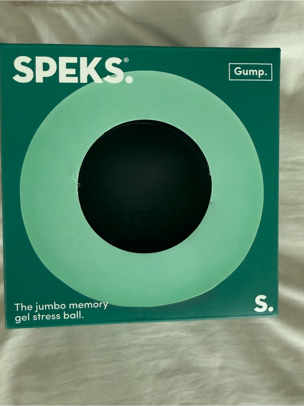 SPEKS Jumbo Memory Gel Stress Ball - Sea Glass